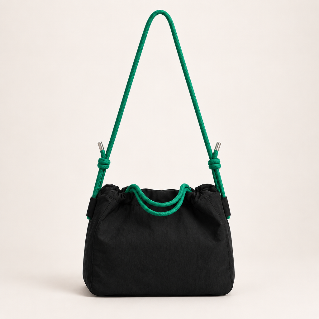 Scandihome Drawstring Rope-Strap Shoulder Bag