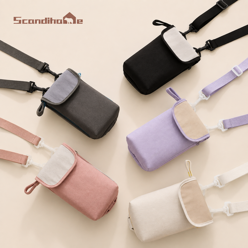 ScandiHome crossbody water bottle bag in Beige