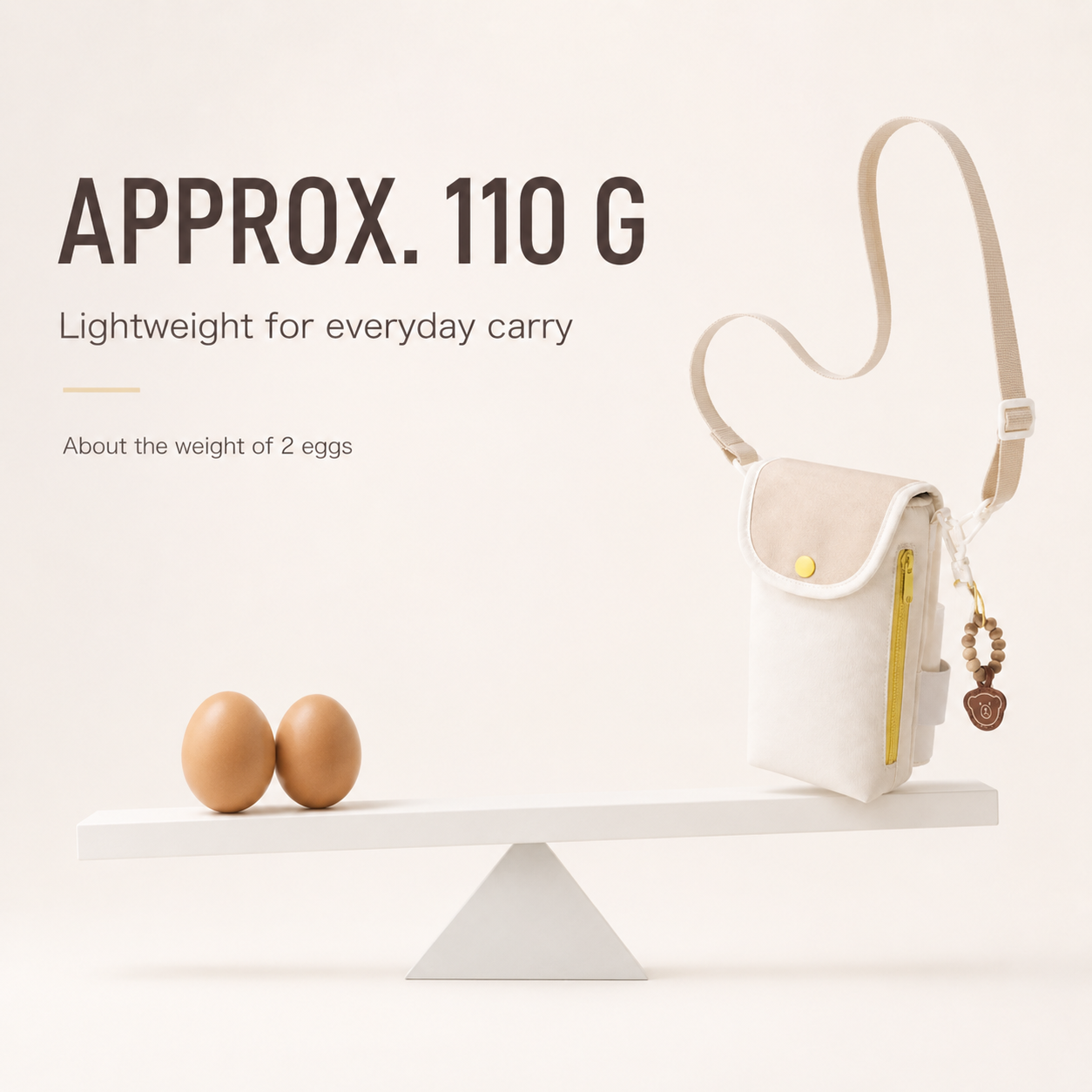 ScandiHome crossbody water bottle bag approximate 110 gram lightweight design