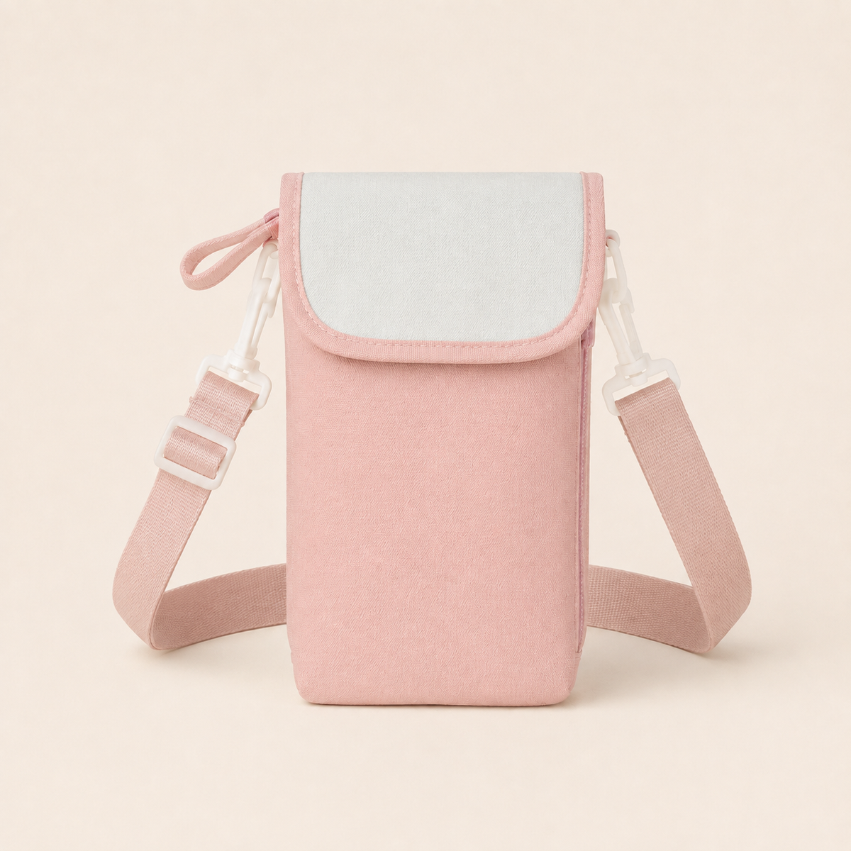 Pink ScandiHome crossbody water bottle bag