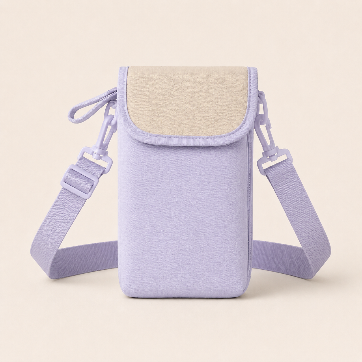 Purple ScandiHome crossbody water bottle bag