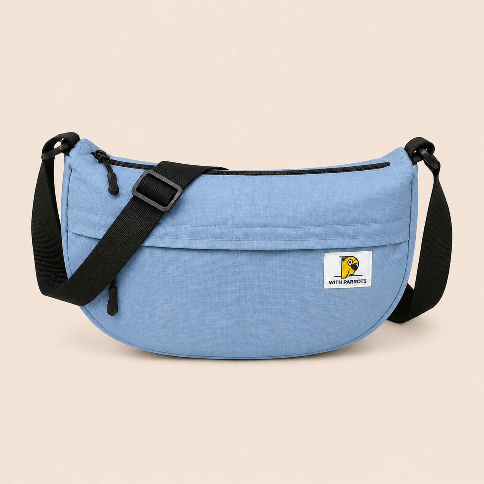Light Blue ScandiHome PT-2503 crescent crossbody bag