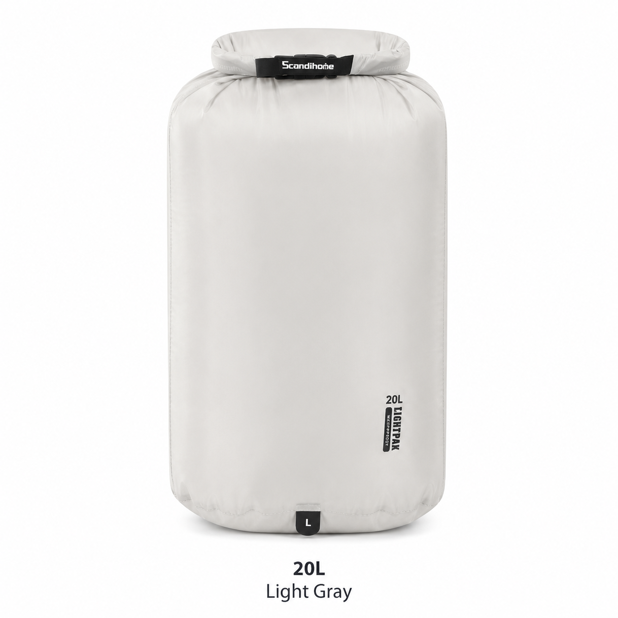 ScandiHome SH-2515 FLOATPAK waterproof dry bag in Light Gray, 20L
