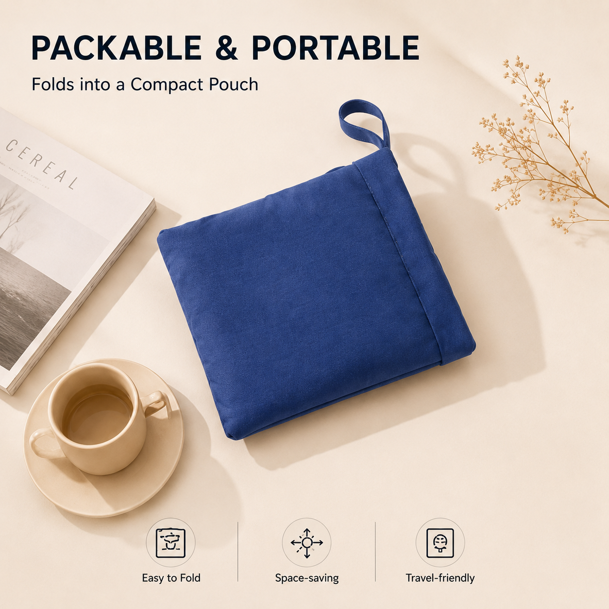 ScandiHome PT-2208 packable foldable tote design