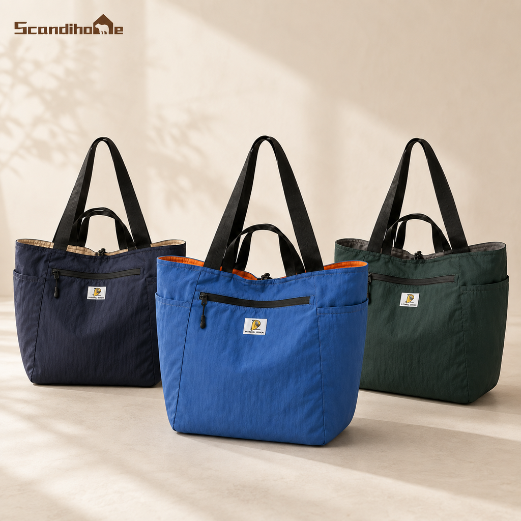 PT-2208 reversible packable tote bag