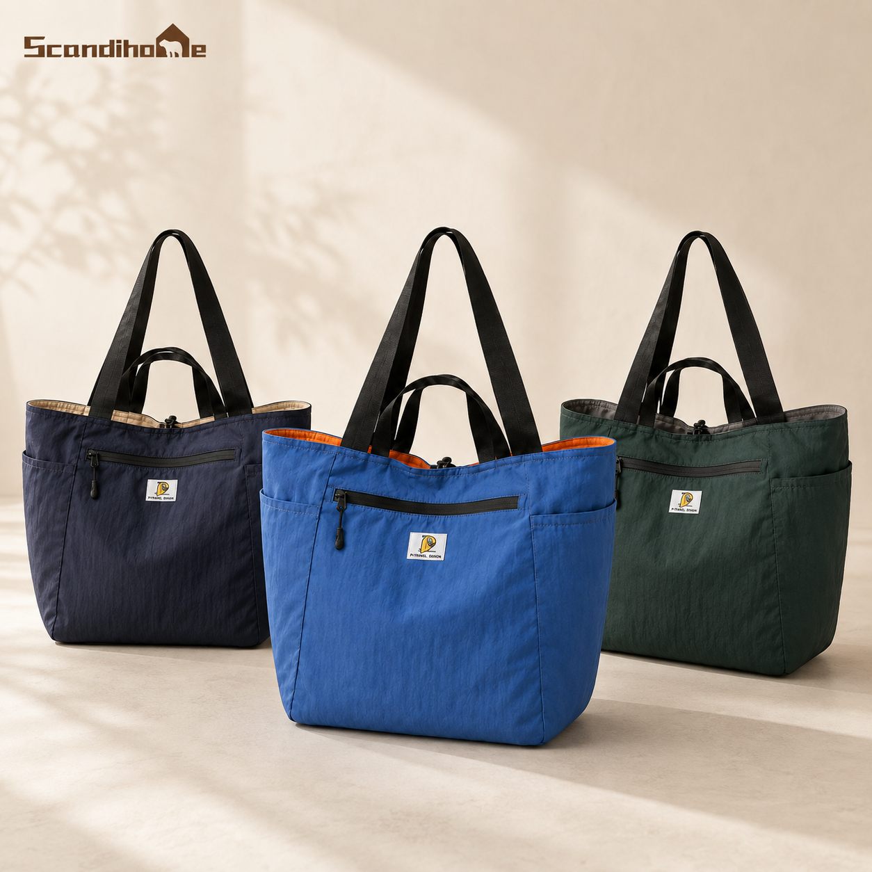PT-2208 reversible packable tote bag