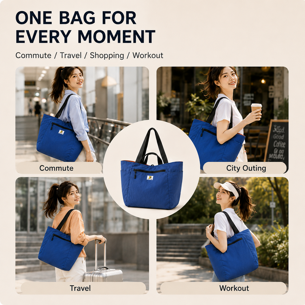 ScandiHome lightweight tote for commute travel and everyday use