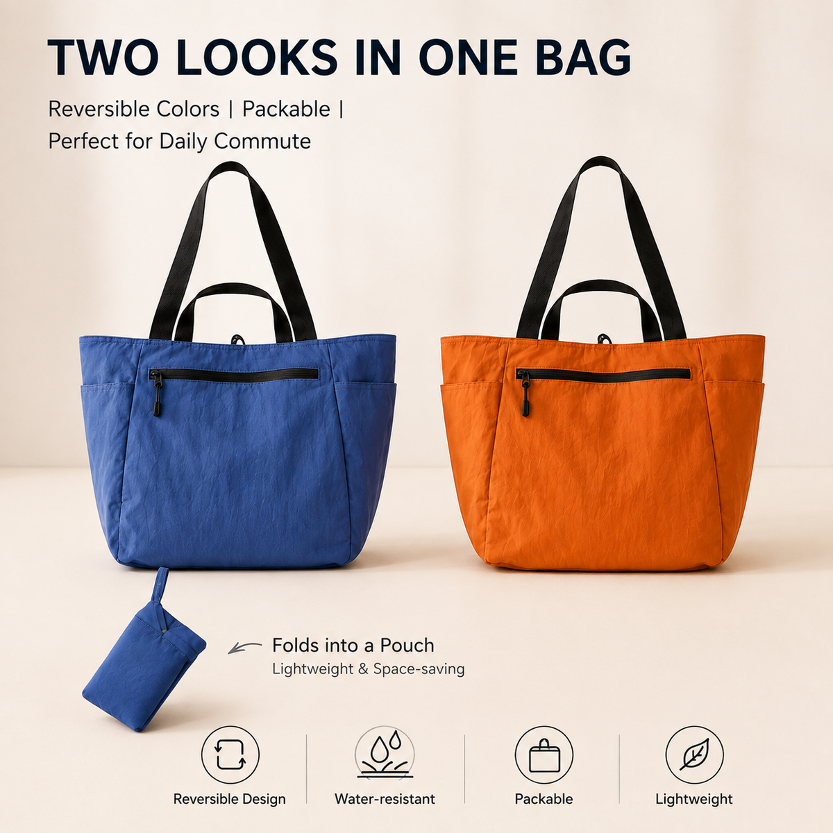 PT-2208 tote bag dimensions and size guide