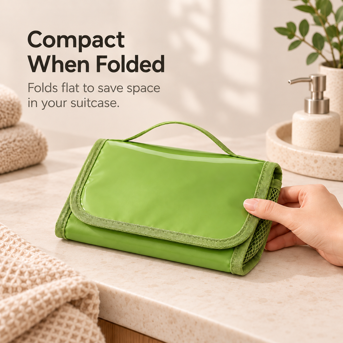 ScandiHome PT-2325 foldable toiletry organizer design