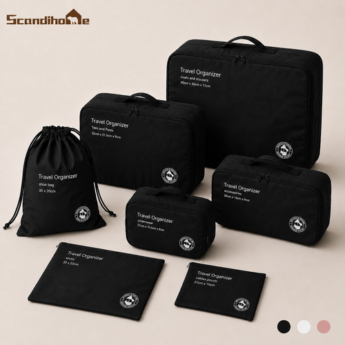 ScandiHome PT-2405 7-piece travel organizer set