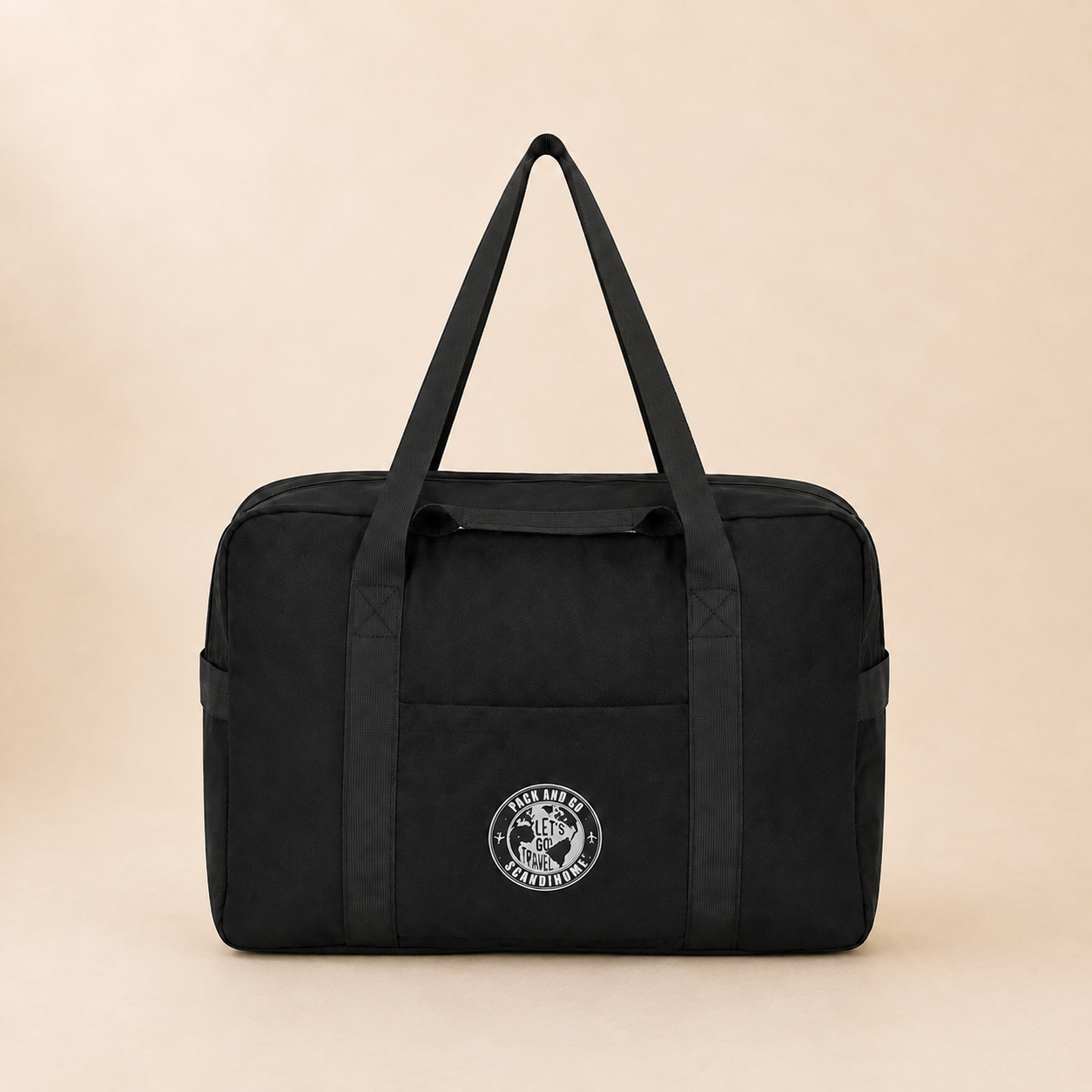 Black ScandiHome foldable travel duffel bag