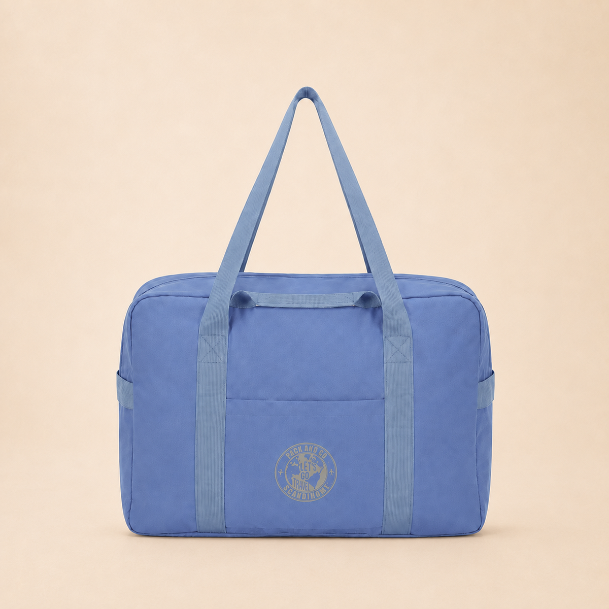 Blue ScandiHome foldable travel duffel bag