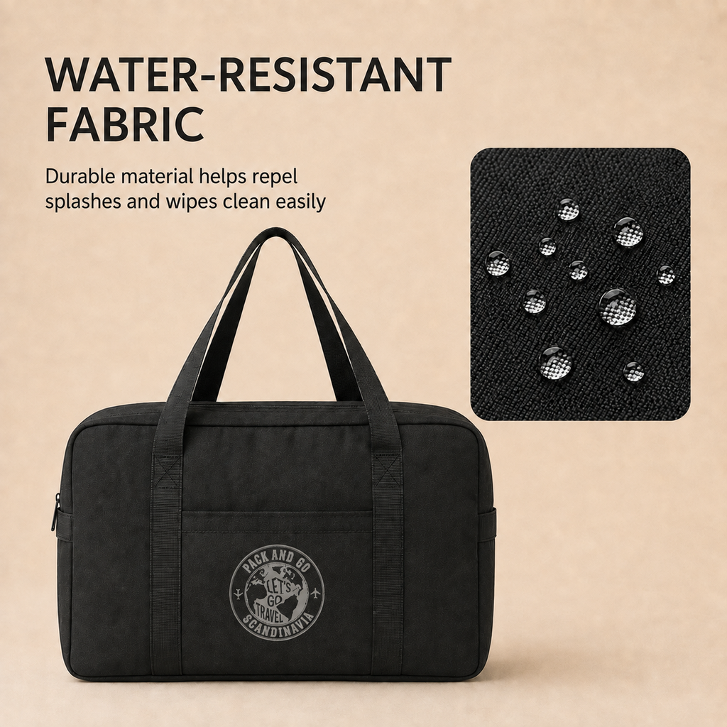 Water-resistant polyester ScandiHome travel duffel bag