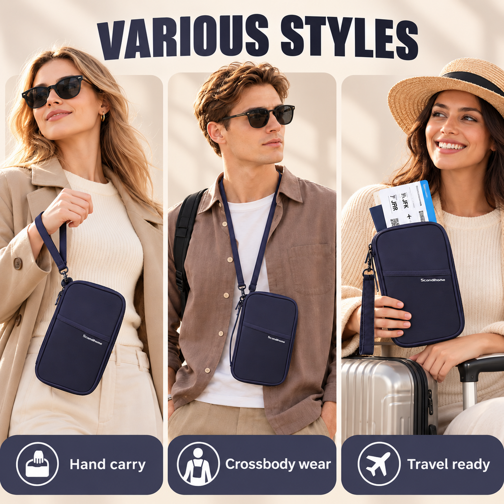 ScandiHome PT-2414 navy travel organizer carrying styles