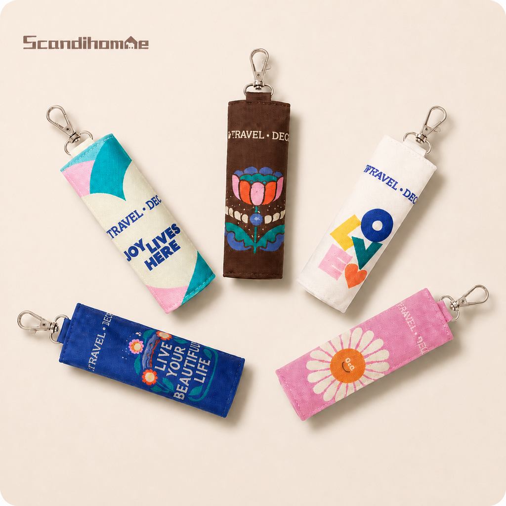 Scandihome PT-2601 packable outdoor sitting mat in five illustrated patterns