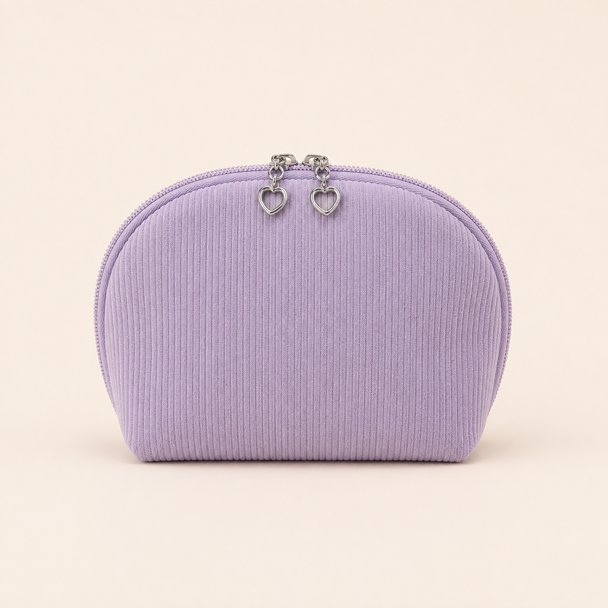 Scandihome SH-2511 corduroy cosmetic bag in Lavender