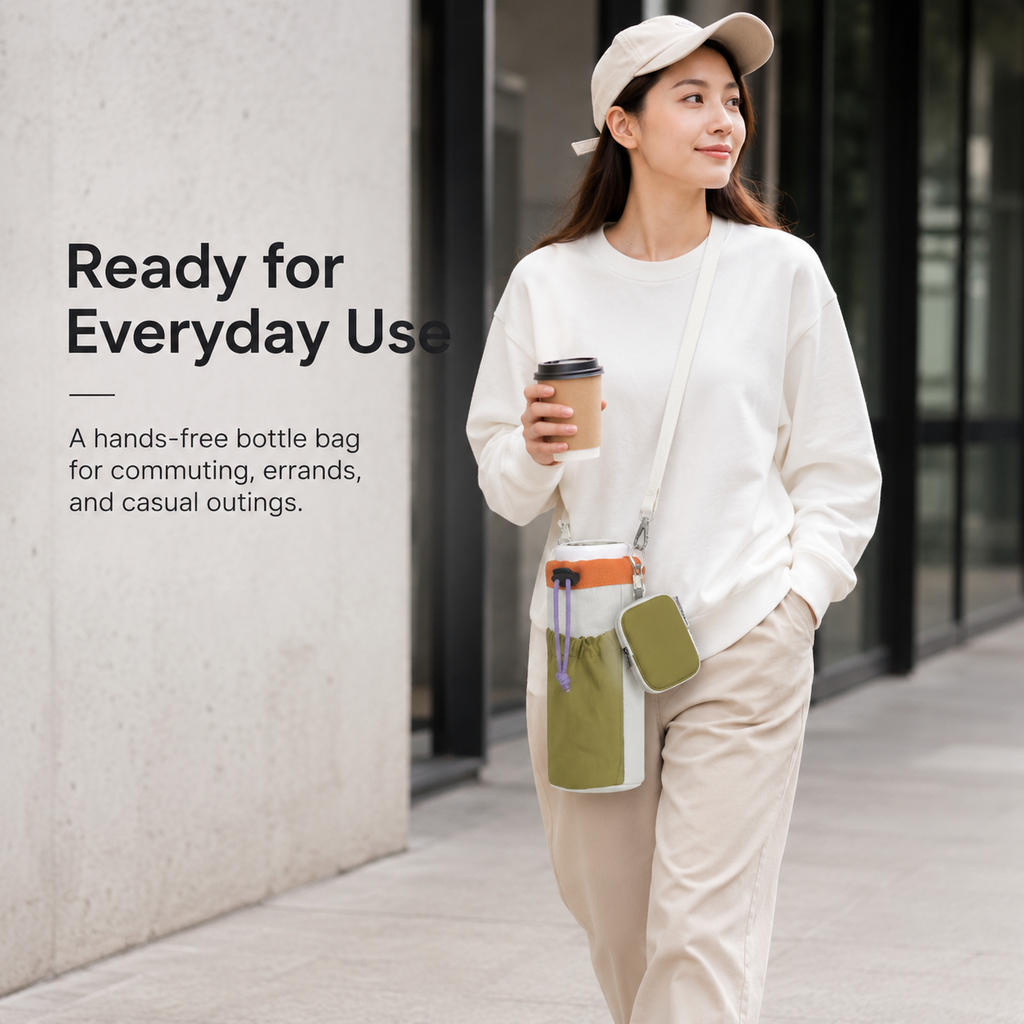 ScandiHome SH-2513 modular water bottle sling for everyday urban carry