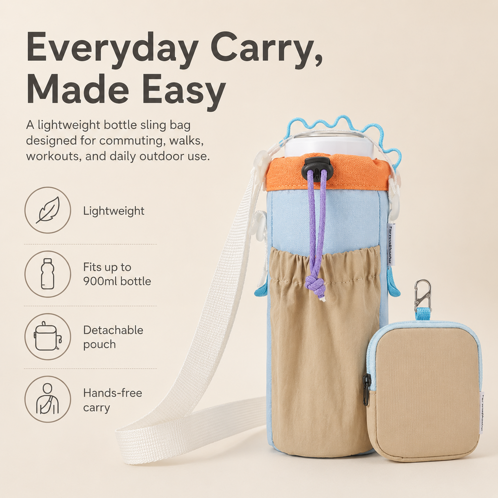 ScandiHome SH-2513 water bottle sling bag worn crossbody