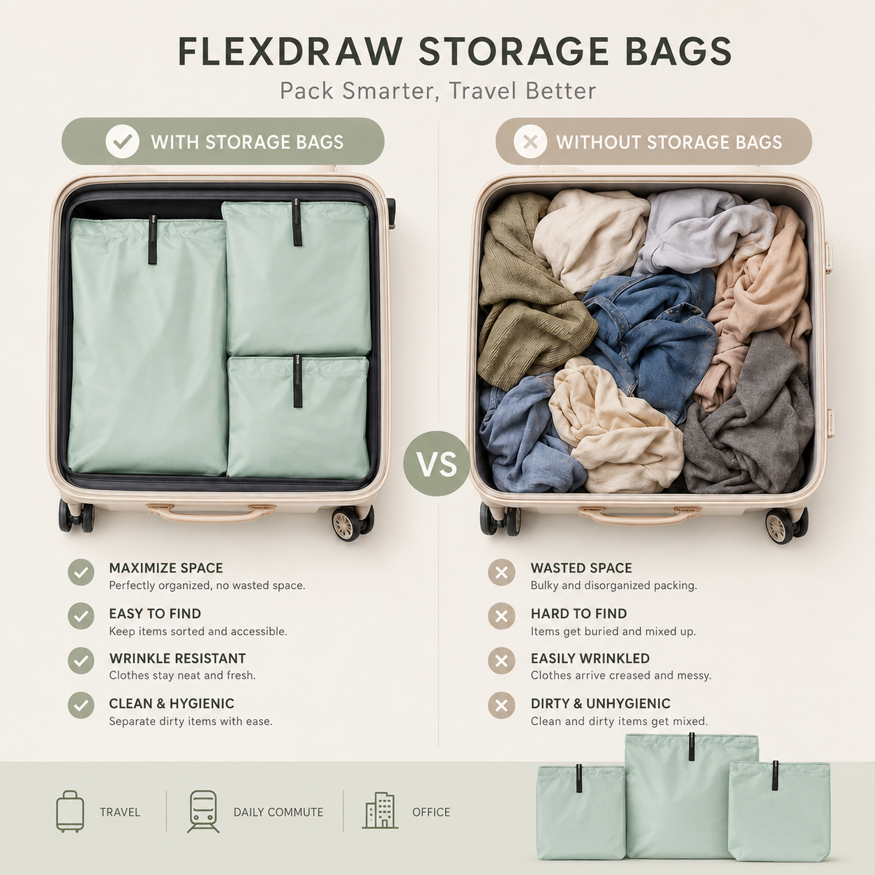 FLEXDRAW travel organizer comparison