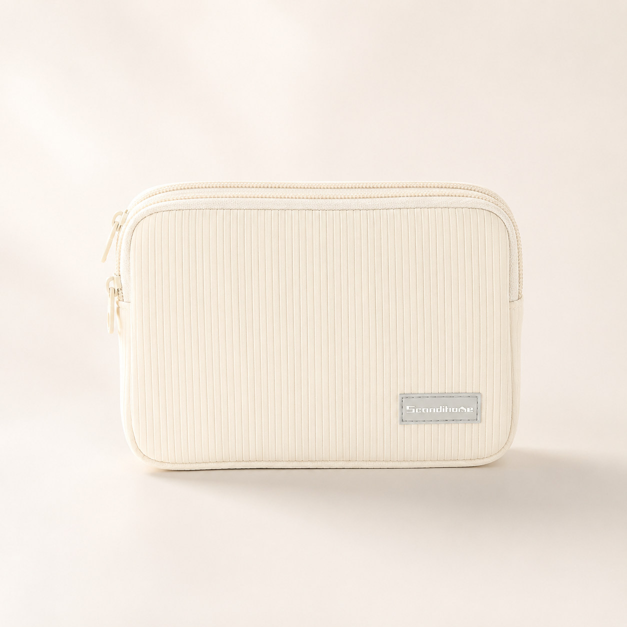 Scandihome SH-2519 ivory split-use travel makeup organizer