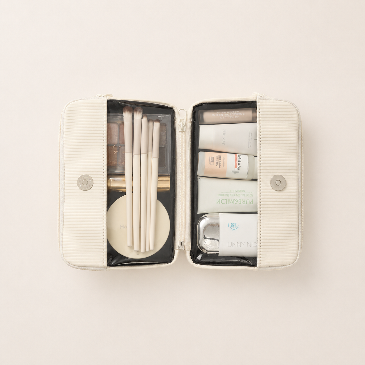 Scandihome SH-2519 makeup organizer in Black, Lavender, Ivory, and Pink