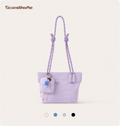 ScandiHome SH-2602 Lightweight Knot-Handle Mini Tote Bag in Lavender