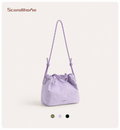 ScandiHome SH-2604 Drawstring Rope-Strap Shoulder Bag in Lilac