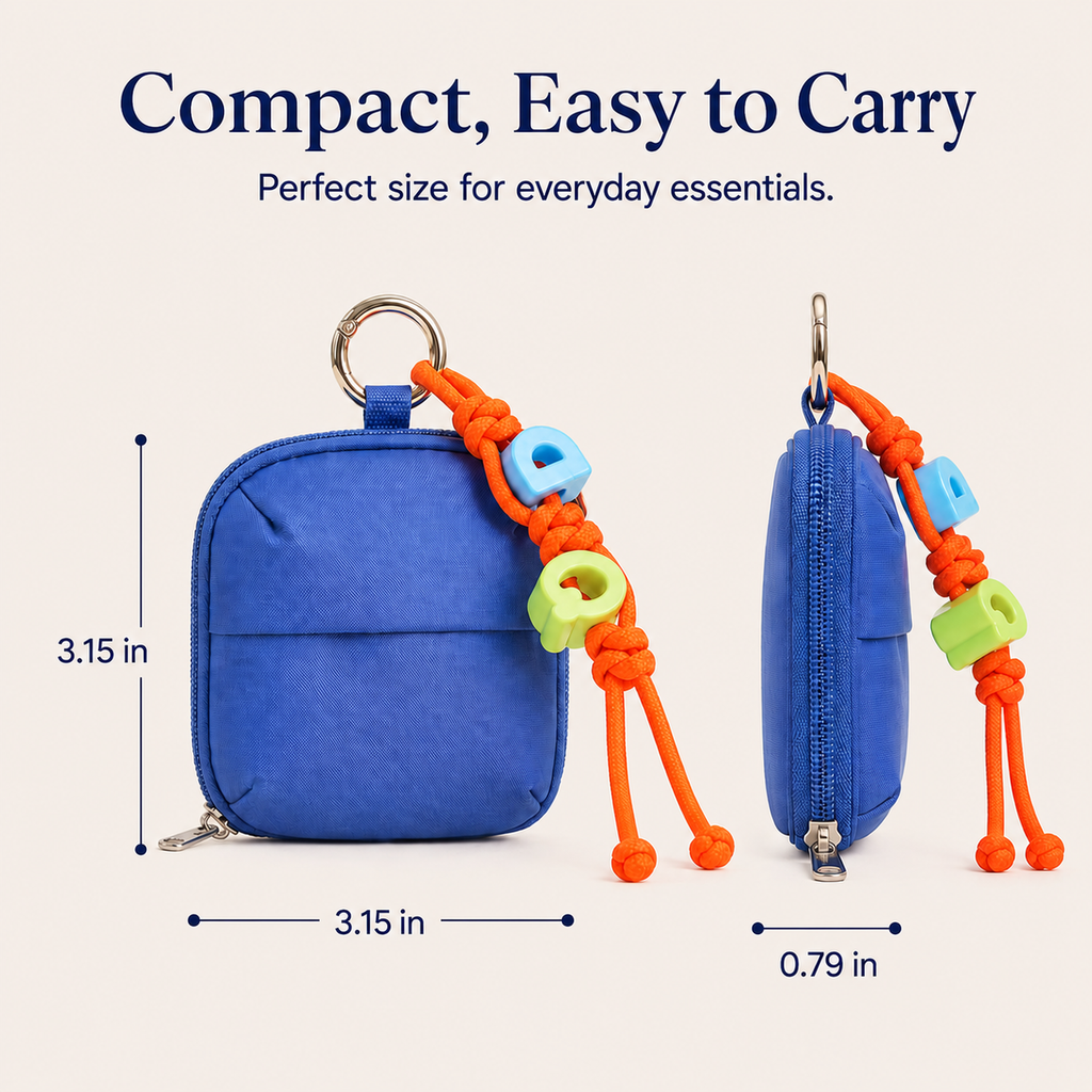 ScandiHome SH-2607 compact mini organizer pouch size detail