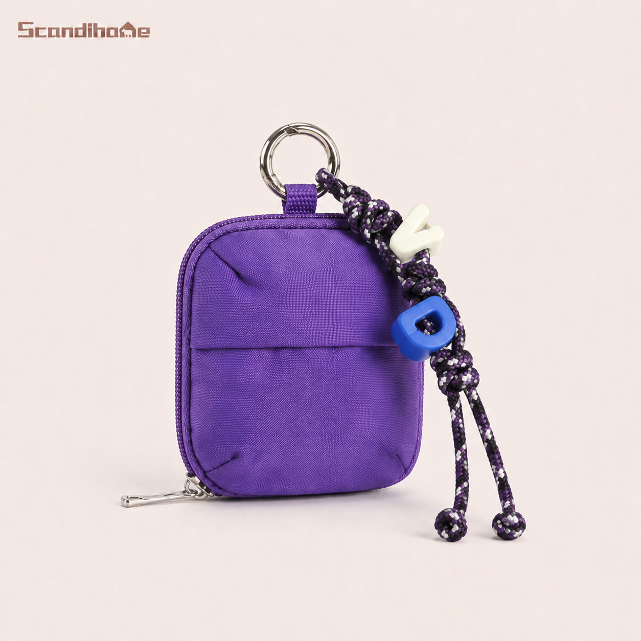 ScandiHome SH-2607 Mini Clip-On Organizer Pouch in Deep Purple