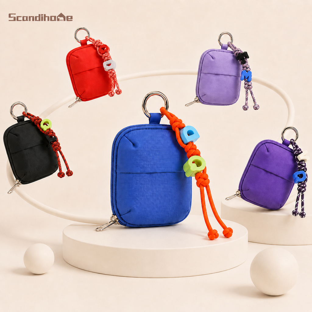 ScandiHome SH-2607 Mini Clip-On Organizer Pouch in five colors