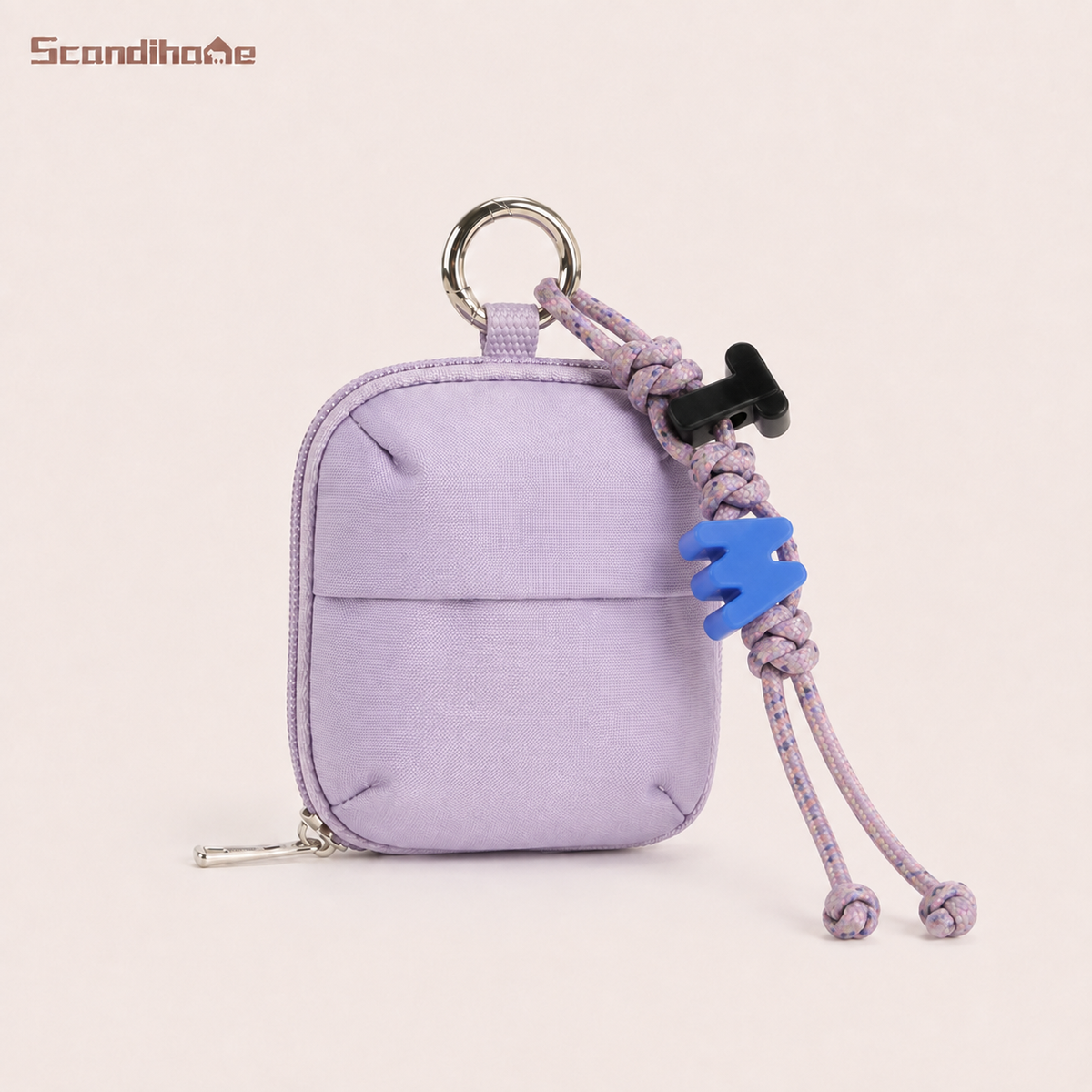 ScandiHome SH-2607 Mini Clip-On Organizer Pouch in Light Purple