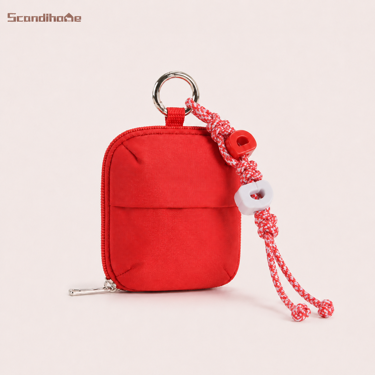 ScandiHome SH-2607 Mini Clip-On Organizer Pouch in Red