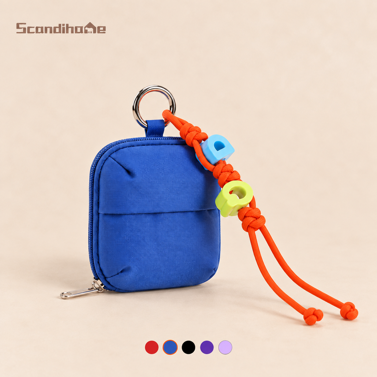 ScandiHome SH-2607 Mini Clip-On Organizer Pouch in blue with five color options