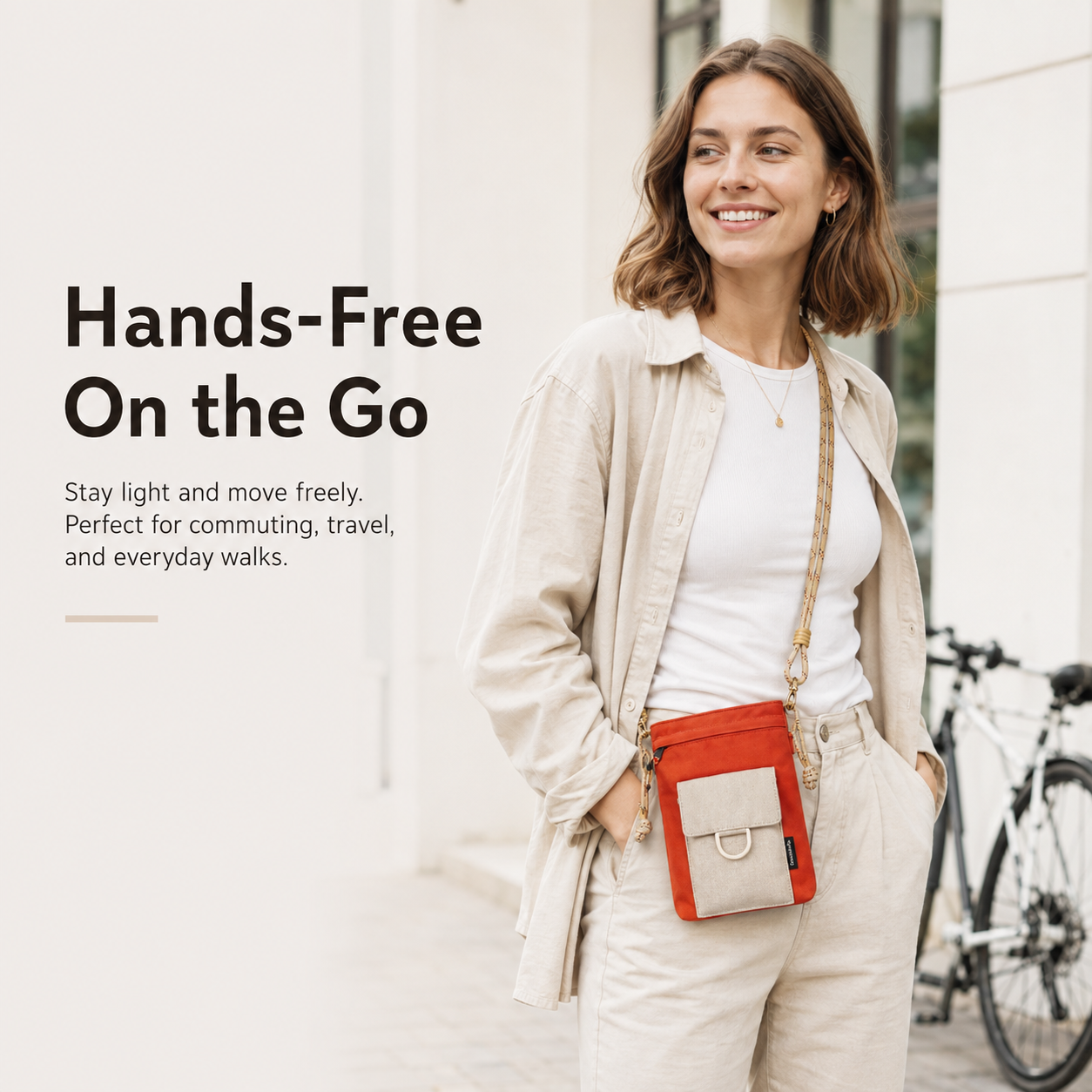 ScandiHome SH-2608 hands-free crossbody carry