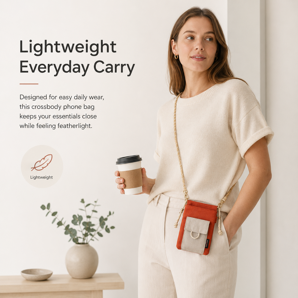 ScandiHome SH-2608 lightweight everyday crossbody phone bag