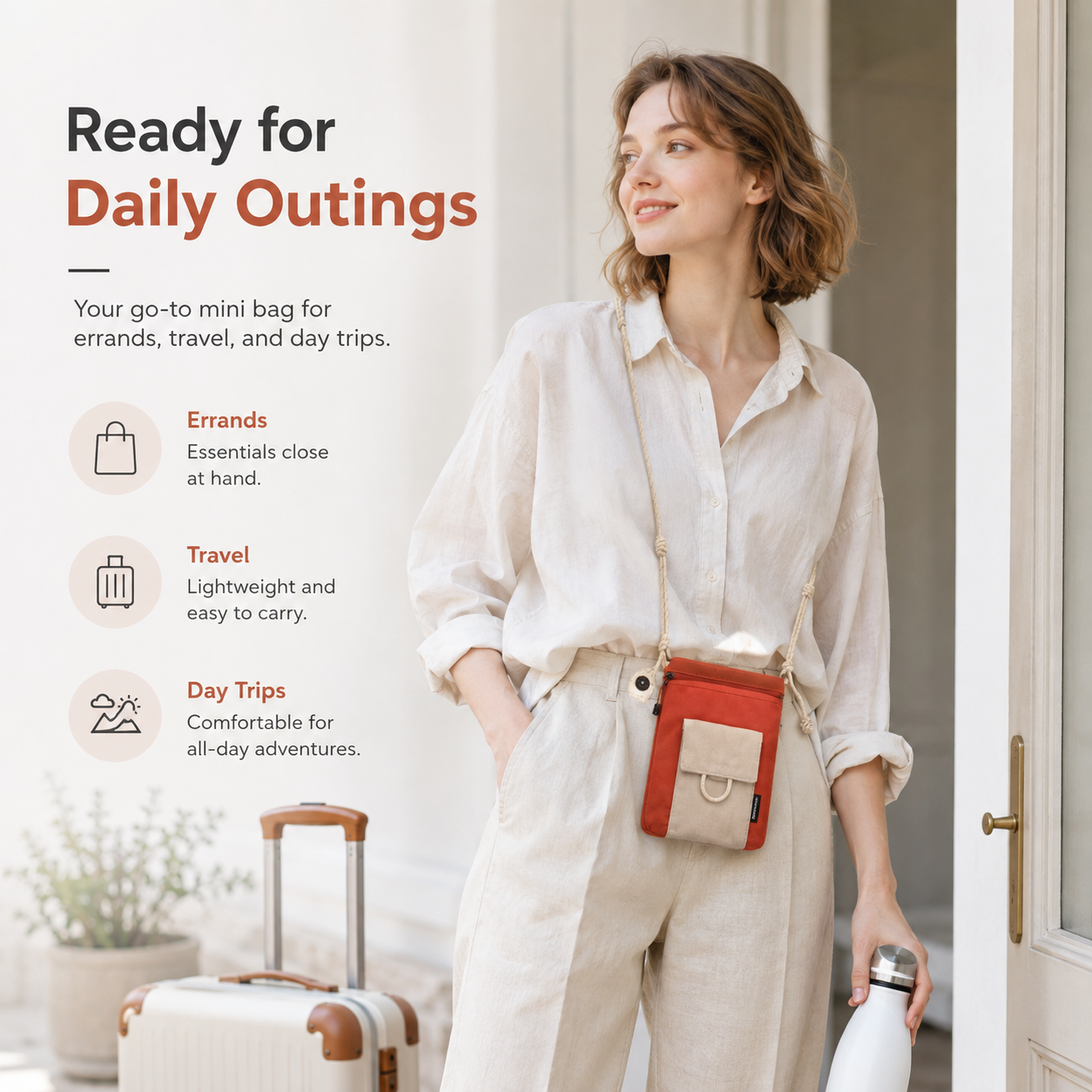ScandiHome SH-2608 mini crossbody bag for daily outings
