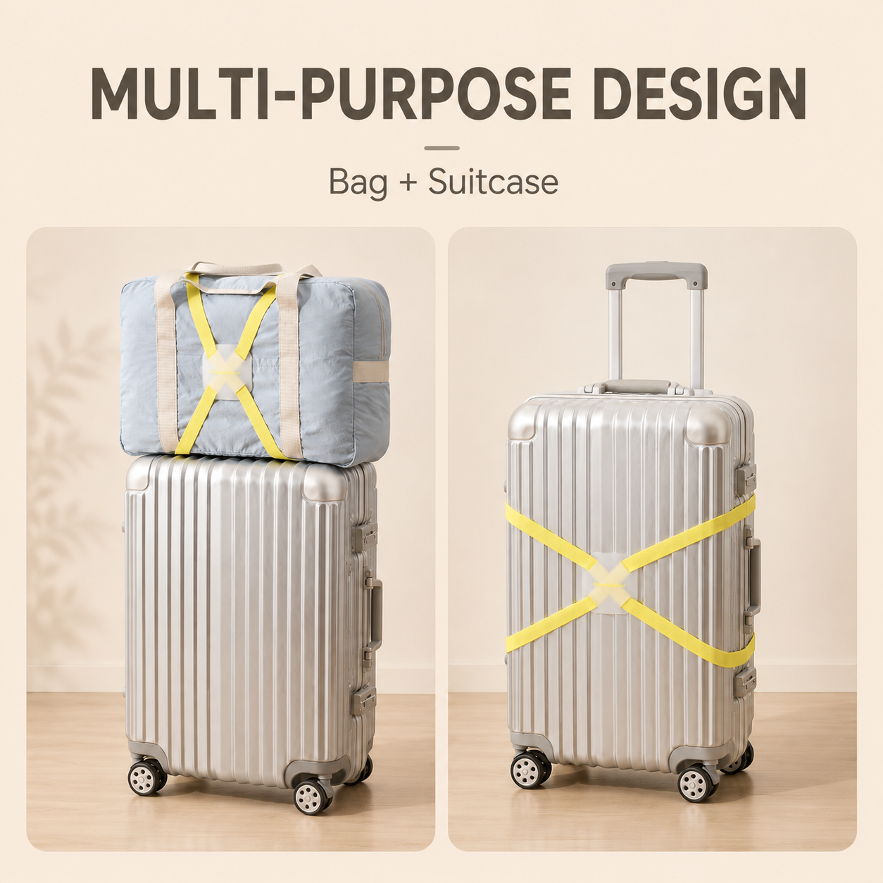 ScandiHome multi-purpose elastic luggage strap for bag and suitcase