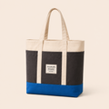 ScandiHome Gray Blue contrast canvas tote bag